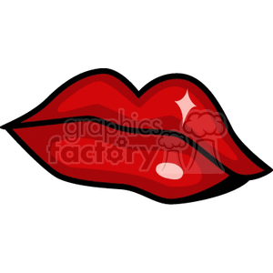 red sexy lips clipart. Royalty-free icon # 156014