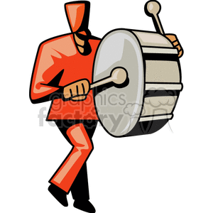   people band music musician drum drummer drummers drums school parade parades man guy Clip Art People Adults 