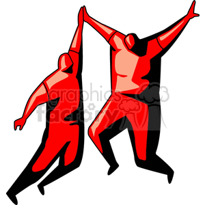 people giving high fives clipart. Royalty-free image # 156060