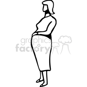 lady girl girls women teenager teenagers pregnant baby babies mother mom moms  PPA0205.gif Clip Art People Adults 