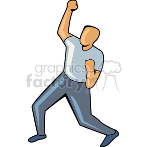   man guy dance dancing people happy cheer winner sports party parties  PPA0215.gif Clip Art People Adults 