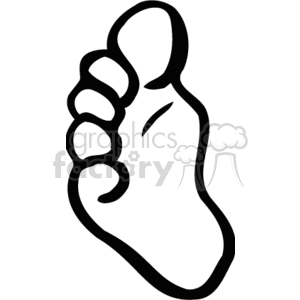 feet foot people  BPB0128.gif Clip Art People Babies  footprint bare cartoon back white