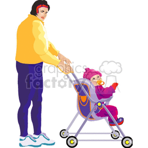   family people families baby babies adoption parents parent mom love life stroller strollers Clip Art People Family 