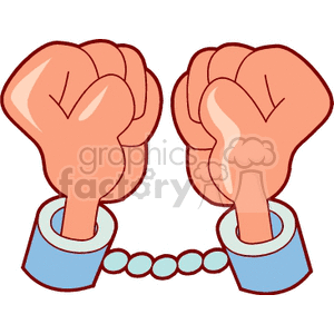 handcuff700 clipart. Commercial use image # 158296