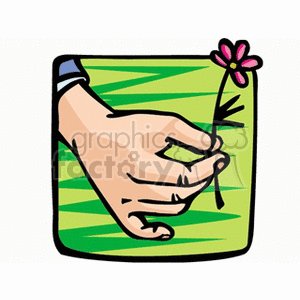 handflower clipart. Commercial use image # 158306
