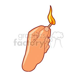   hand hands match matches fire fires flame flames  match400.gif Clip Art People Hands 