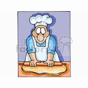   chef cook cooking food bake baker dough  cook131.gif Clip Art People Occupations 