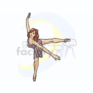 dancing girl clipart. Commercial use image # 160102