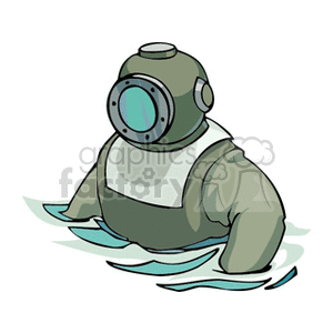 diver clipart. Royalty-free image # 160124