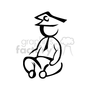 baby police officer clipart. Royalty-free image # 160413
