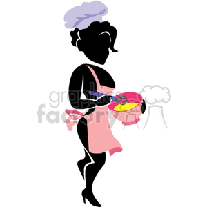 female cook clipart. Royalty-free image # 161261