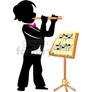  shadow people work working occupations flute flutes music musician orchestra   occupation147 Clip Art People Occupations 