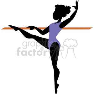 female ballerina clipart. Royalty-free image # 161401