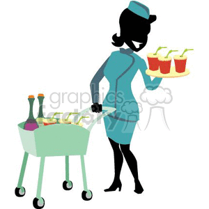 airline hostess clipart. Commercial use image # 161417