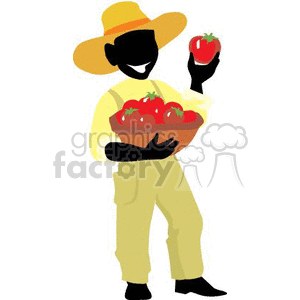 Hispanic farmer clipart. Royalty-free image # 161423