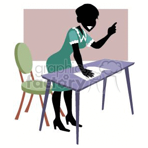 female teacher clipart. Royalty-free image # 161439