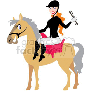 Equestrian clipart. Royalty-free image # 161455
