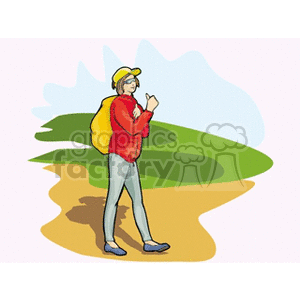   hitchhiker hitchhikers people  autostop.gif Clip Art Places Outdoors 