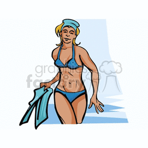 beachwoman clipart. Royalty-free image # 163806