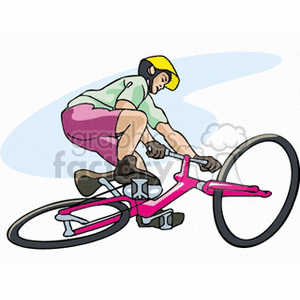 bicyclist clipart. Commercial use image # 163810