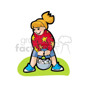 girlbasket clipart. Commercial use image # 163908