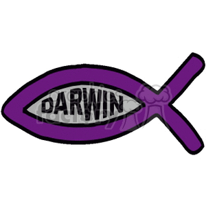 Darwin fish clipart. Commercial use image # 164373