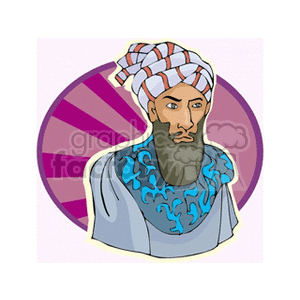 Muslim man clipart. Royalty-free image # 164397