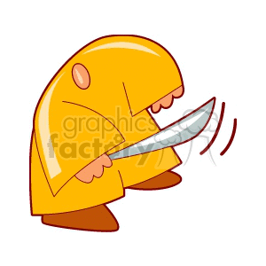 A man with a sword clipart. Commercial use image # 164443