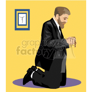   prayer praying pray cross religion religious  religions018.gif Clip Art Religion  rosary man guy