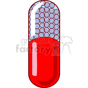 cartoon pill clipart. Commercial use image # 166030