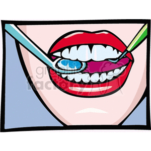 clipart - dental check up .