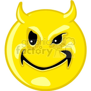 devil smilie face clipart. Royalty-free image # 166159