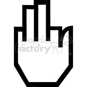 Sign language hand signals.