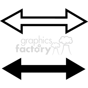 Black and white arrows. clipart. Commercial use image # 166289