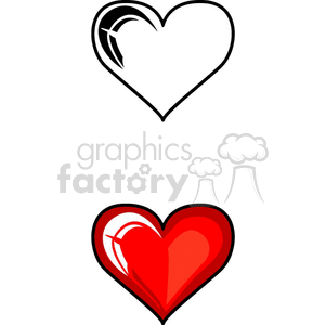 Big red heart. clipart. Royalty-free image # 166349