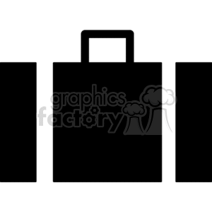 black briefcase. clipart. Royalty-free image # 166384