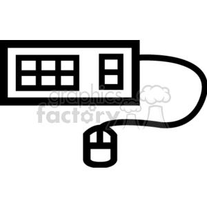 clipart - keyboard and mouse.