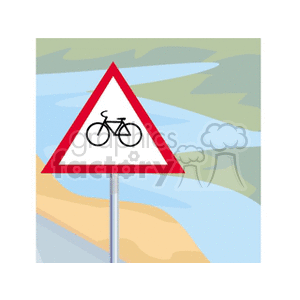   sign signs street bicycle bike bikes crossing bicycles  sign17.gif Clip Art Signs-Symbols 