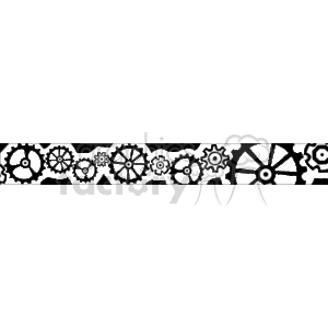 Black and white gears clipart. Commercial use image # 166987