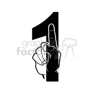   sing language hand hands number numbers 1  asl1.gif Clip Art Signs-Symbols Sign Language 