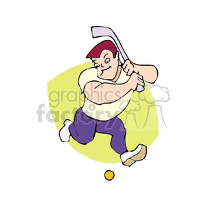 Street hockey clipart. Commercial use image # 167814