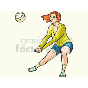 volleyball clipart. Commercial use image # 168164