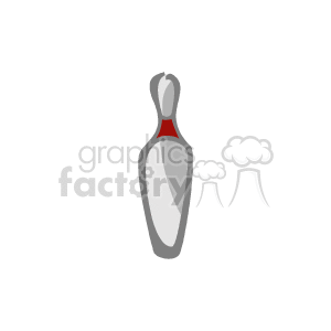 grey bowling pin clipart. Royalty-free image # 168654