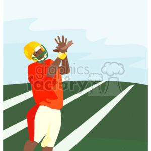 football_training_catch001 clipart. Commercial use image # 169048