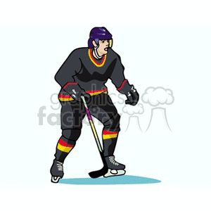 hockey player clipart. Commercial use image # 169278
