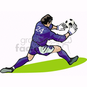   soccer ball balls player players  goalkeeper4.gif Clip Art Sports Soccer goalkeeper