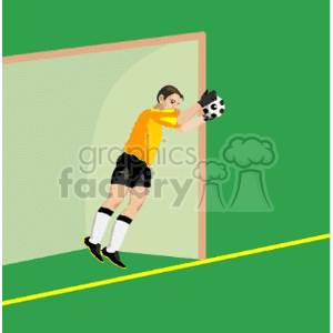   soccer ball balls player players  soccer018.gif Clip Art Sports Soccer goalkeeper