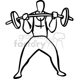   bodybuilder bodybuilders muscle muscles weight lifting weights barbell barbells fitness exercise exercising  BSR0129.gif Clip Art Sports Weight Lifting 