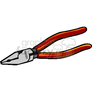 Red pliers clipart. Royalty-free image # 170274