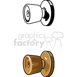 two door knobs clipart. Commercial use image # 170306